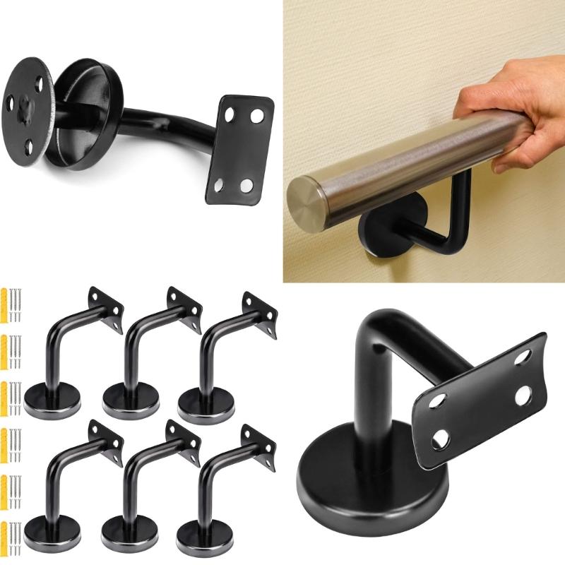 Curving Balustrade Support Brackets Durability Stair Railing Brackets for Staircases, Stair, Rail, Railings