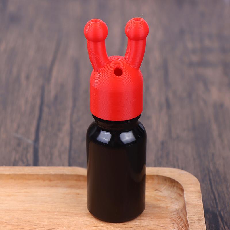 Auslaufsicherer Aroma Ätherisches Öl Inhalator Mini Ätherisches Öl und Parfüm Inhalator Spenderflasche Roter Verschluss Ätherisches Öl Inhalator