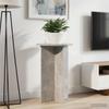Plant Stand 2 pcs Concrete Grey Ø40 x 60 cm Engineered Wood