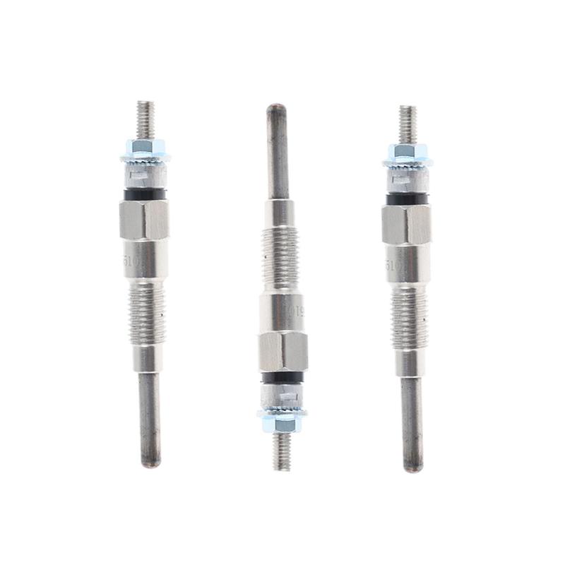 3PCS Engine Heater Glow Plugs 8Mm for Kubota Tractor B21 B1700D B1700E Part Number 16851-65512 16851-65510