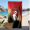 Bournemouth Fußball Druck Strandtuch, Großes Weiches Schnelltrocknendes Handtuch für Strand Camping Schwimmen