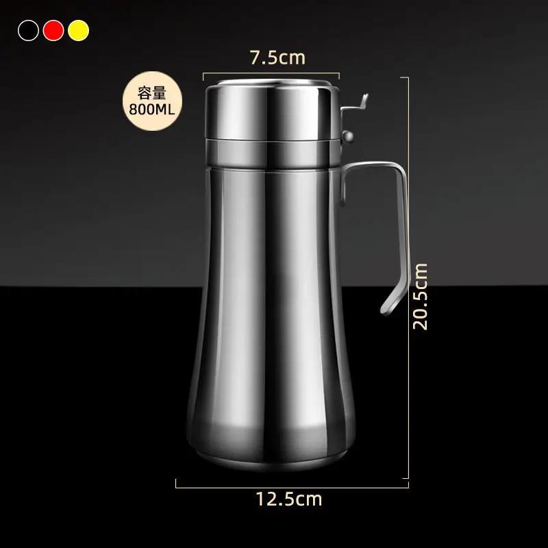 Stainless Steel Oil Pot Household Kitchen Does Not Hang Oil Sauce Bottle Vinegar Bottle Extra Thick Large Capacity Oil Pot