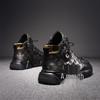 Men’s Winter Fleece-Lined High-Top Leather Boots: Martin Style, Two-Cotton, First Layer Cowhide.