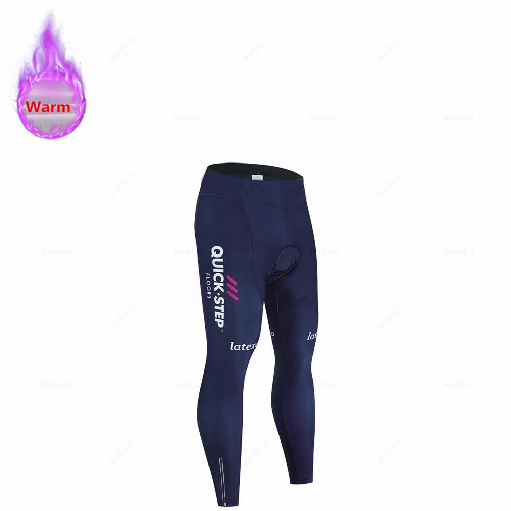 Soudal Quick Step 2026 Zimní cyklistický dres Termo fleecové cyklistické oblečení MTB Bicicleta Set Oblečení na cyklistiku Triathlon Cyklistický oblek