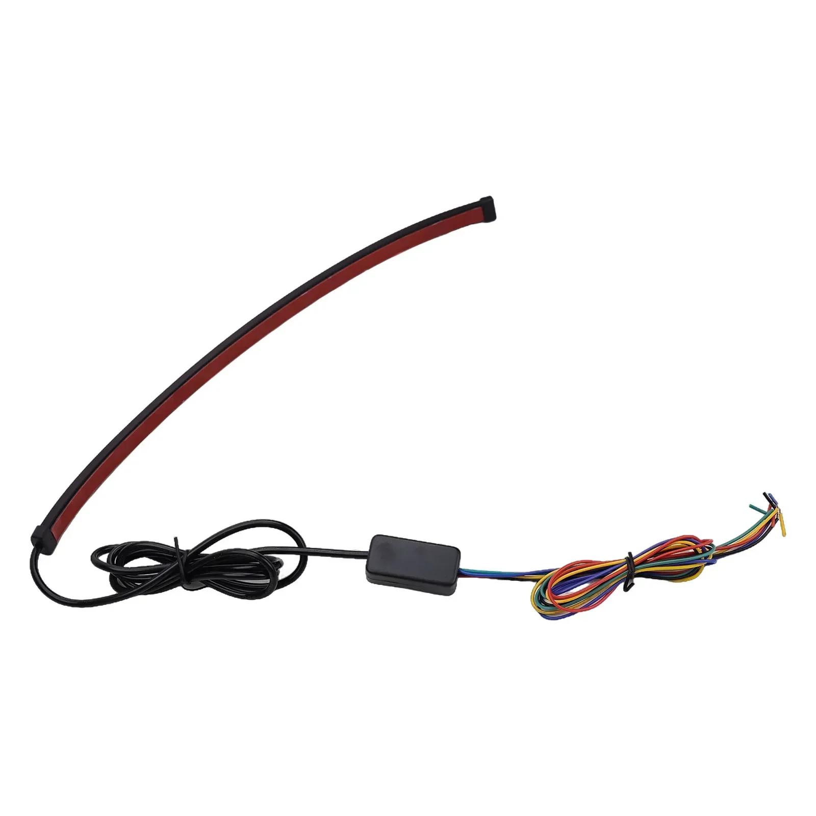

LED Motorcycle Stop Light Flexible 30CM Sequential Turn Signal Lamps Tail Brake Lights Strip Red/yellow Stop Lamp CHINA