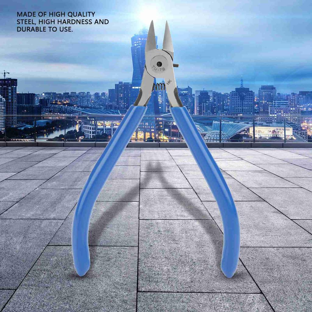 TU7B 4.5in Electronic Diagonal Pliers Cable Side Cutting Nippers Wire Cutter Tool