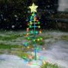 Outdoor Wasserdicht Solar LED Bunte Weihnachtsbaum Dekoration Solarbetriebene Lichterkette Neujahr 2023 Ornament Gartendekoration