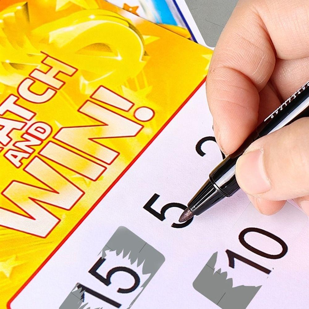 500/1000 ks/Role Stříbrné Zlaté Stírací Samolepky DIY Stírací Samolepky Použití na Párty Aktivity