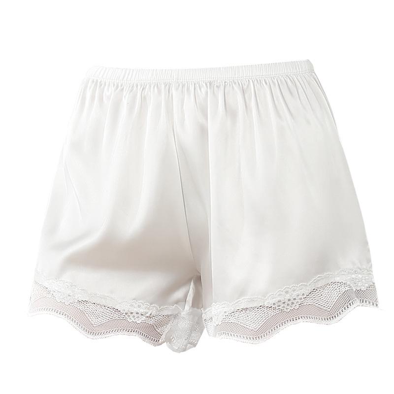 Women's Plus Size Lace Trim Anti-Exposure Safety Shorts