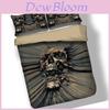 Premium Skull 3d Duvet Quilt Cover With Pillow Case Reversible Bedding Set For Unique Decor