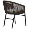 vidaXL Garden Chairs 2 Pcs. Braun PE-Rattan