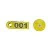 1 100 Number Plastic Livestock Ear Tag Animal Tag for Goat Sheep Pig (Yellow)
