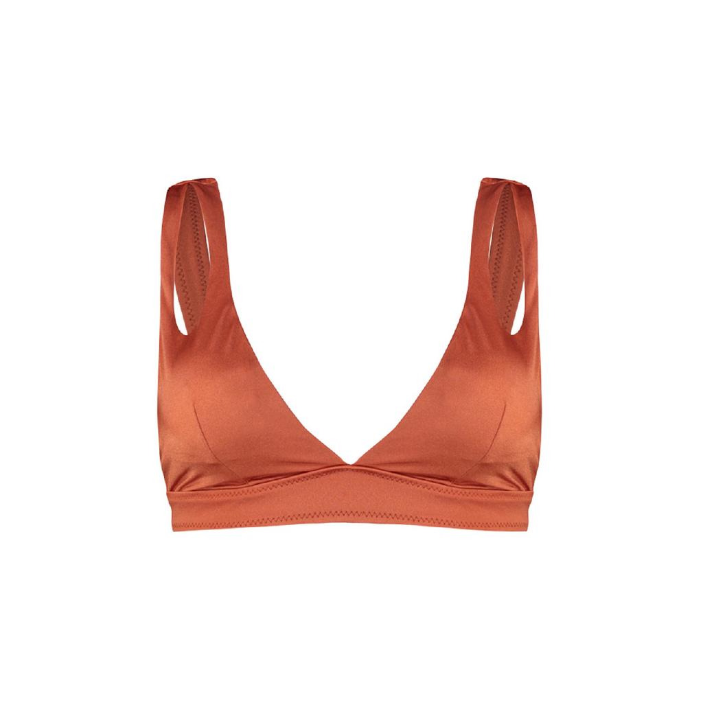 Top de bikini triunghi negru decupat/cu fereastră Tbess20bu0202