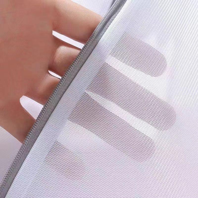 3Pcs Durable Fine Mesh Laundry Bags Set With Anti Slip Zipper For Washing Delicates Underwear Bras Socks For Washer Dryer