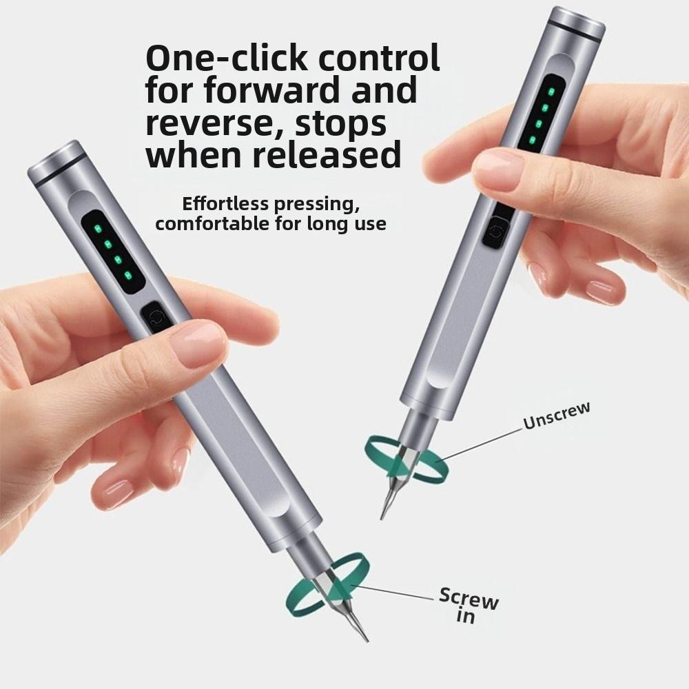 with 48 Magnetic Bits Cordless Screwdriver 50-in-1 Electric Tool Kit Electric Screwdriver Set