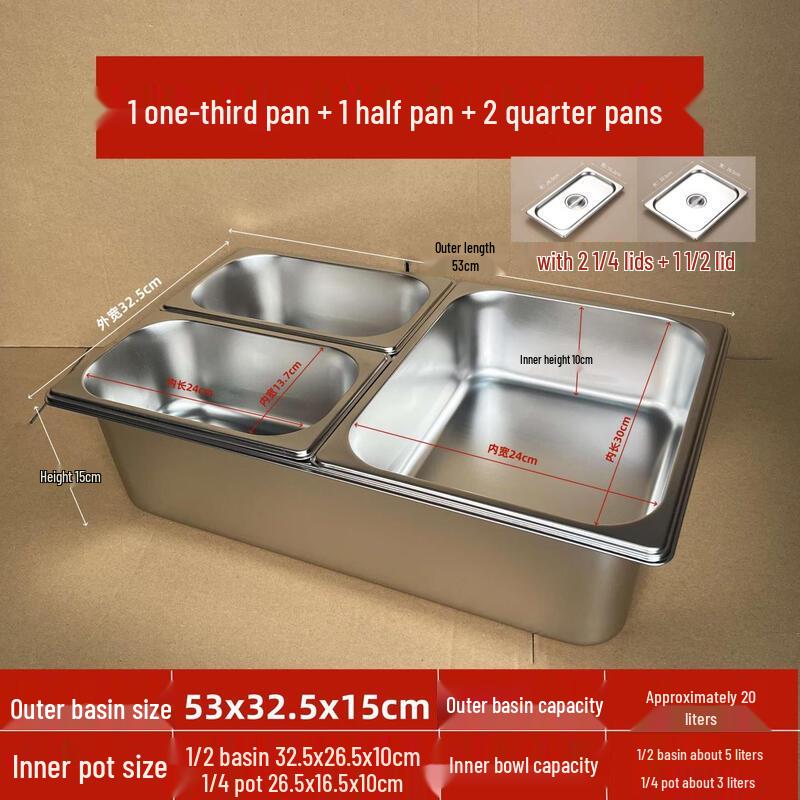 Zhebu Insulated Stainless Steel Divided Meal Tray with Lid