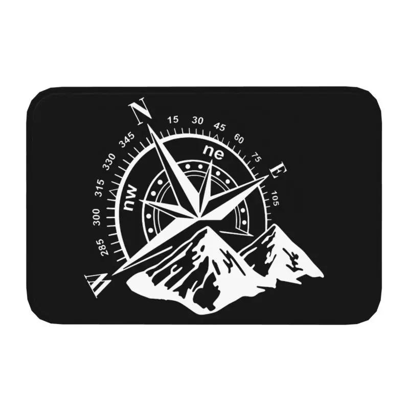 Custom Vintage Nautical Compass Doormat Non-Slip Entrance Kitchen Bath Mats Captain Anchor Boat Living Room Rug Carpet Footpad