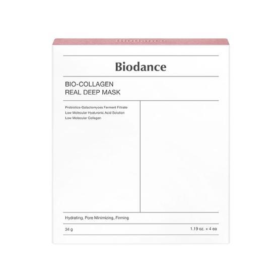 [Über 7 Millionen Exemplare] Biodance Bio Collagen Real Deep Mask 4 Blätter, koreanische Maskenpackung
