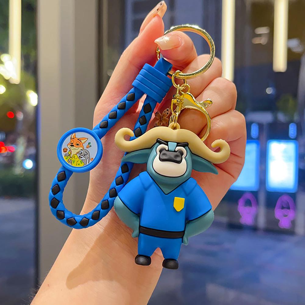 Kawaii Animal Keychain Key Ring Bag Charm for Backpack Purse Car Key Accessories Ornament Gift for Child