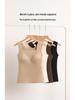 Nahtloser warmer Damen-Westen mit integrierten Brustpolstern - Slim Fit Herbst/Winter Basisschicht