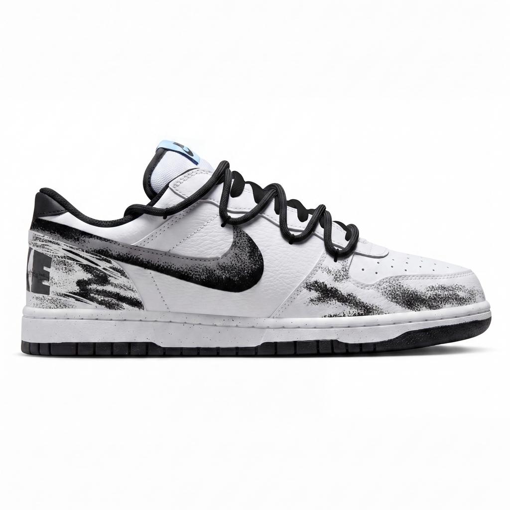 Nike Zapatillas de Skate Prologue Grandes Negras Blancas Antideslizantes Resistentes a la Abrasión Caña Baja para Hombre Color Negro 355152-107(Equipo1887-)