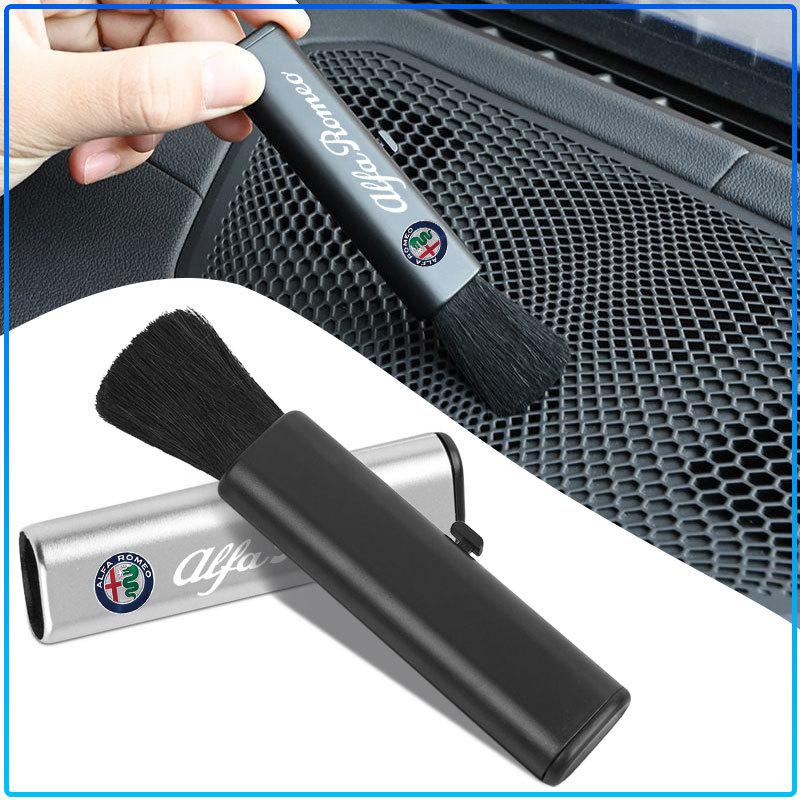 Car Air Conditioner Outlet Clean Brush Dust Remover Accessories For Alfa Romeo 147 159 Giulietta Giulia Mito Spider Alpha Nheadrest