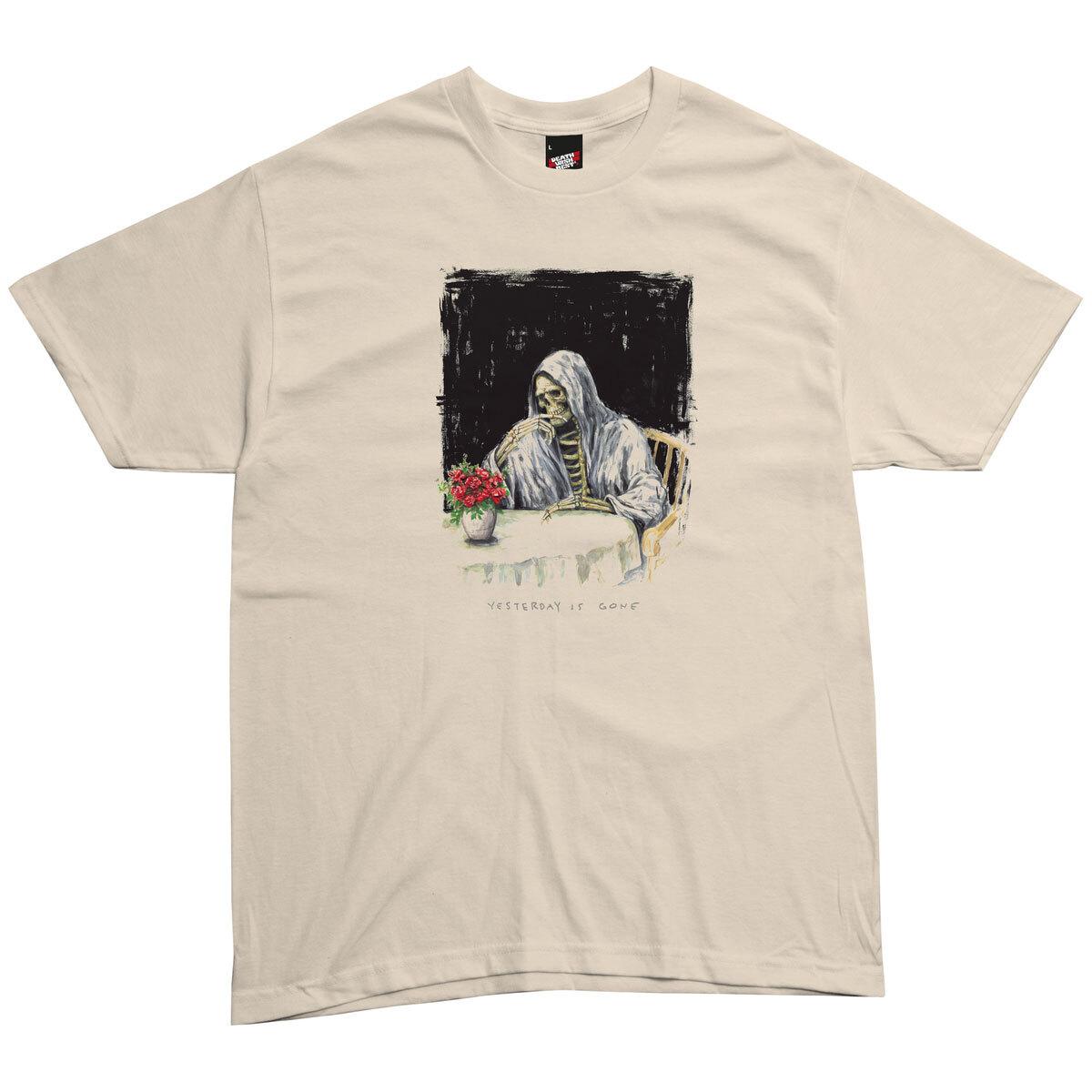 New Deathwish Skateboards Shirt Yesterday is Gone Cream S