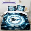 DSC Arminia Bielefeld Pattern Bedding Quilt Set  Home Decoration  Gift (1 * duvet cover + 2 * pillowcase  without core).xwn