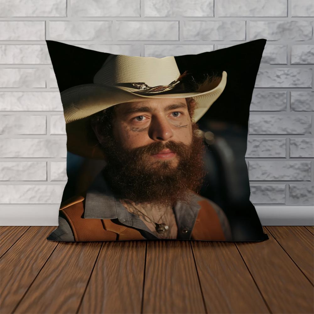Singer Post MMalone Pillow Case For Car Sofa Decorative Home Doublesided Print Plush Square Throw Pillow Cushion Cover