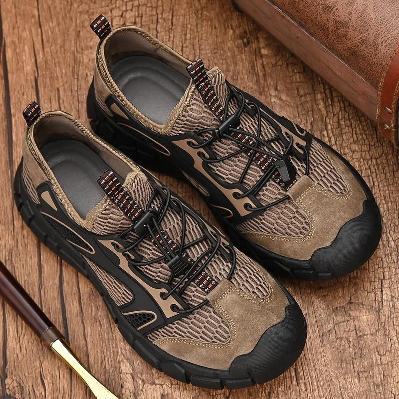 New Summer Men Sneakers Breathable Walking Casual Shoes for Men's Shoes Outdoor Non-slip Sport Loafers Mocassin Skateboard Shoes