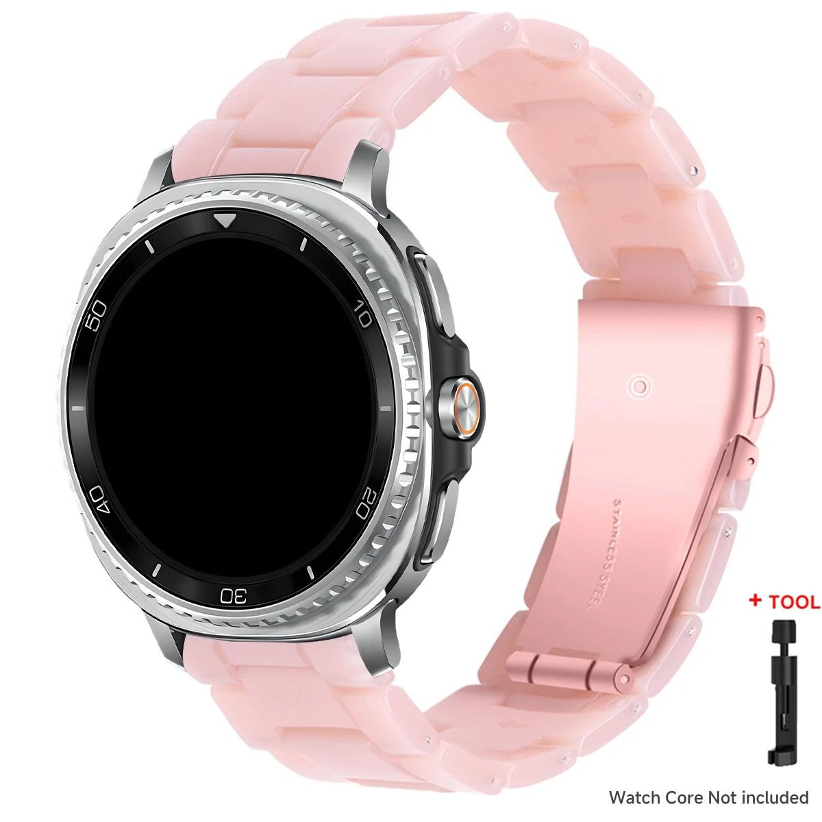 

Resin Band for Samsung Galaxy Watch 8 40 44MM/8Classic 46mmTransparent Strap Women Bracelet for galaxy Ultra 2025/7 47mm Correa for galaxy ultra2025