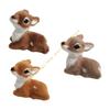 Realistic Christmas Deer Figurine With Realistic Furs Texture Miniature Animal Model For Holiday Tabletop Shelf Decors 55KF