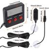 Indoor Thermometer for Reptiles and Amphibians, Temperature and Humidity Meter, Breeding Indoor Electronic Thermometer