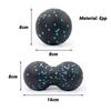 Durable And Safe Yoga Peanut Balls Body Massage Fascia Ball Suit Foam Block High Density Muscle Relaxation Lacrosse Exercise Fitness Relieve Pain
