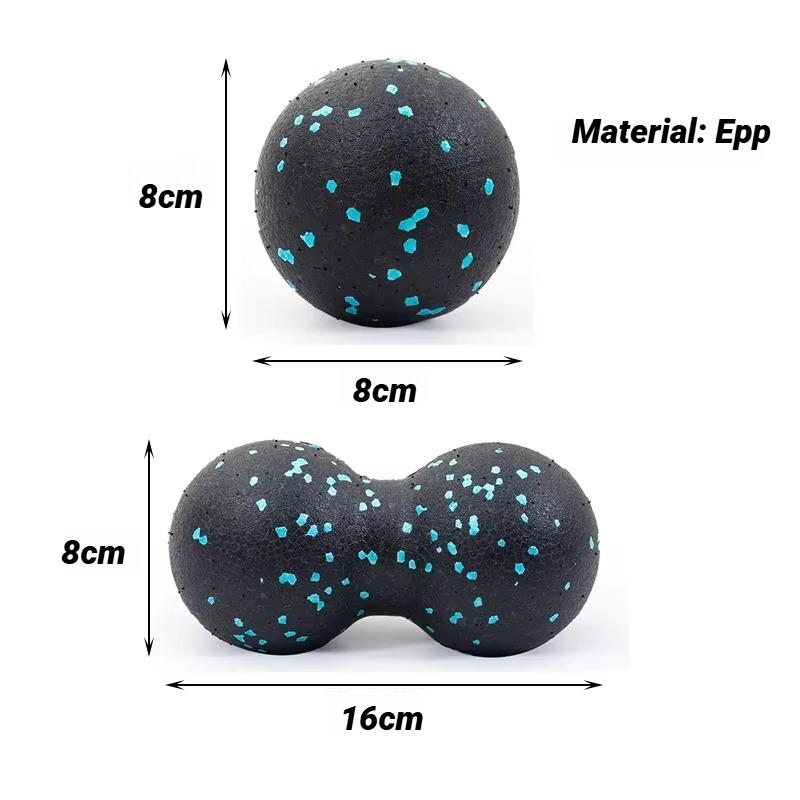 Durable And Safe Yoga Peanut Balls Body Massage Fascia Ball Suit Foam Block High Density Muscle Relaxation Lacrosse Exercise Fitness Relieve Pain