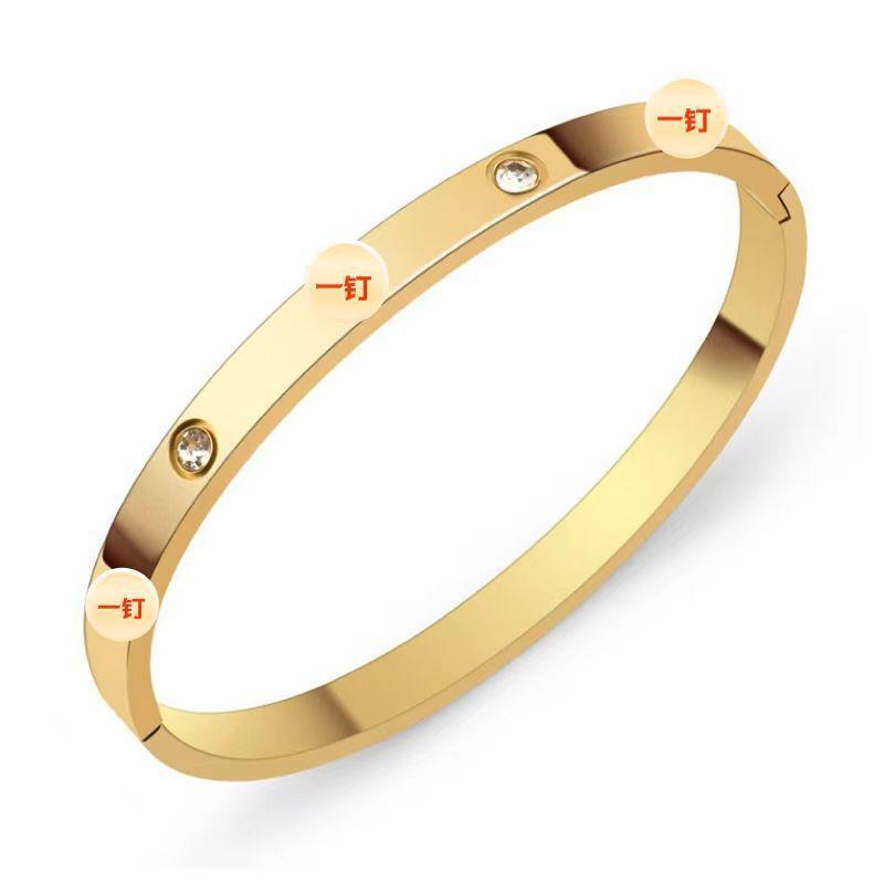 Bracelet Girls Niche Titanium Steel Jewelry Premium Sense Ins Wind Nail Opening Jewelry