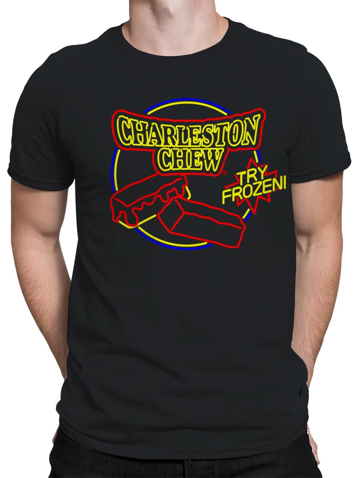 Officially Licensed Charleston Chew Neon Sign Mens T-shirt S