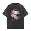 Chris Brown Breezy Tshirt Breezy Bowl XX Tour Vintage Washed TShirts Mens Fashion Hip Hop Short Sleeve T Shirt Streetwear