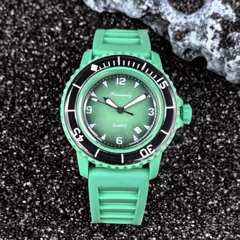 JYL Couple Watch Rolex Style Student Silicone Strap