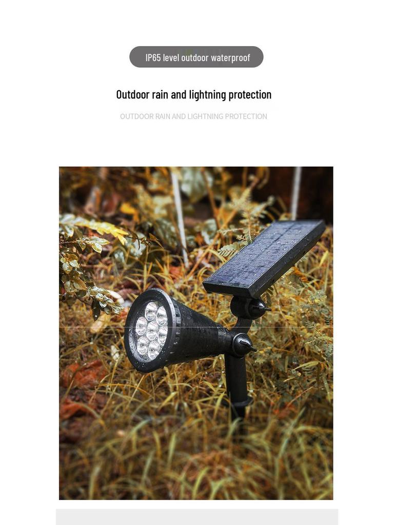 Super Bright Waterproof Outdoor Solar Spotlight for Garden and Home
