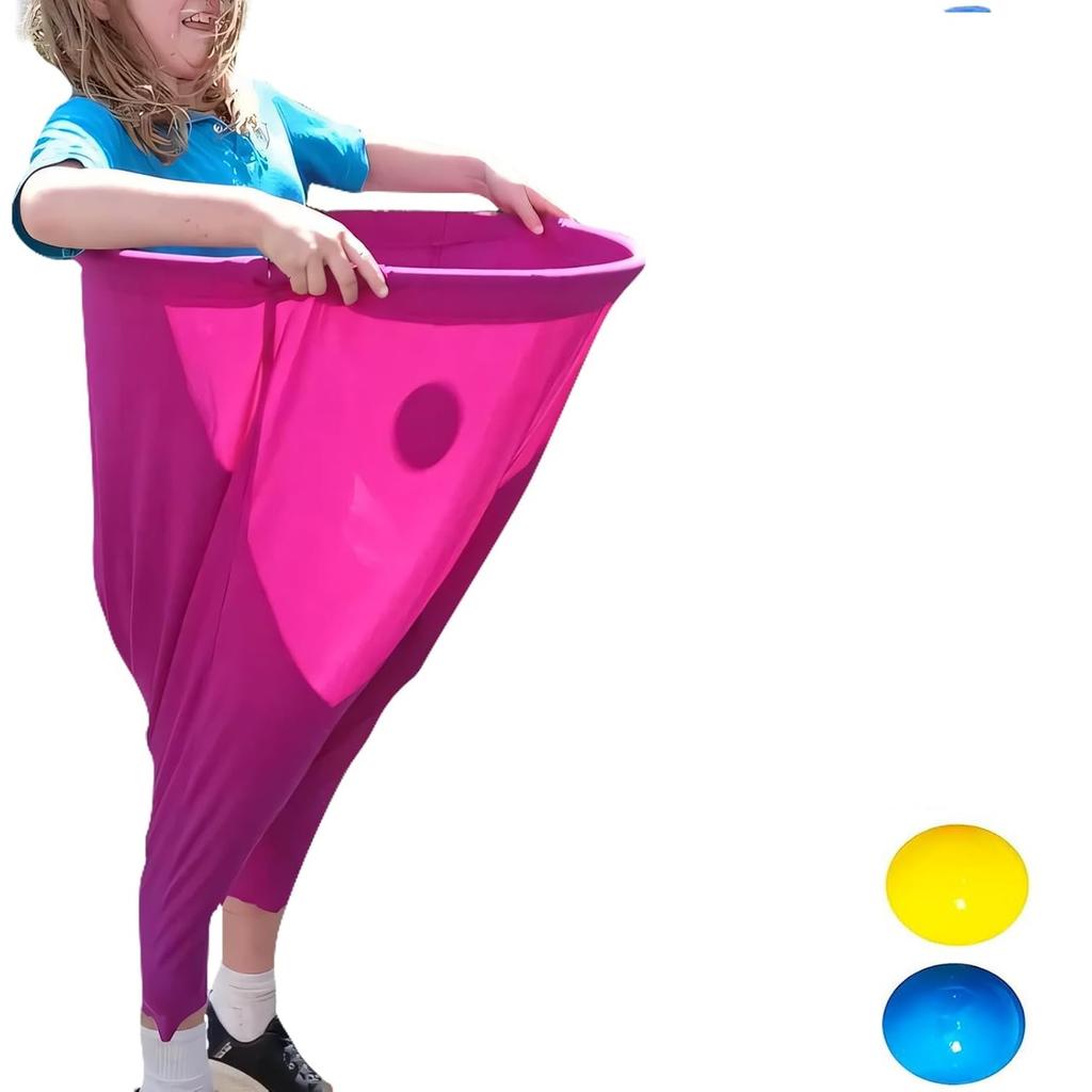 Granny Pants Yard Game Sets Freaky Party Games Pants with 4/2 Bouncy Balls Yard Games Field Family Reunion Game For Outdoor