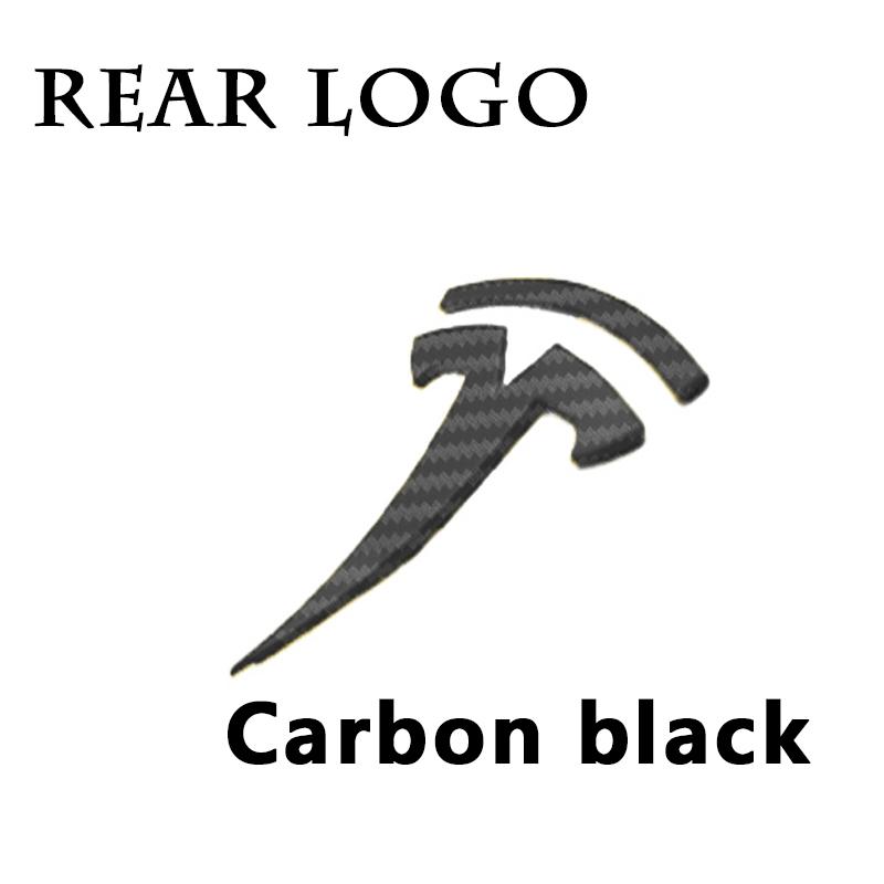 For Tesla Model 3 Model Y Car Logo Badge Car Front Grille Rear Trunk Emblem Head Front Rear Boot Tailgate Sticker Auto Accessory
