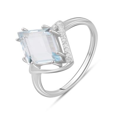 Stříbrný prsten s přírodním topazem 3.543ct (2097228)