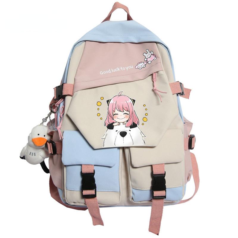 Backpack, Spy Play House, Large-Capacity Youth Schoolbag Outdoor Travel Bag Around Animation