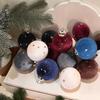 12Pcs/set Christmas Shiny Velvet Balls  Christmas Tree Hanging Pendant for Thanksgiving Home Holiday Party Decorations