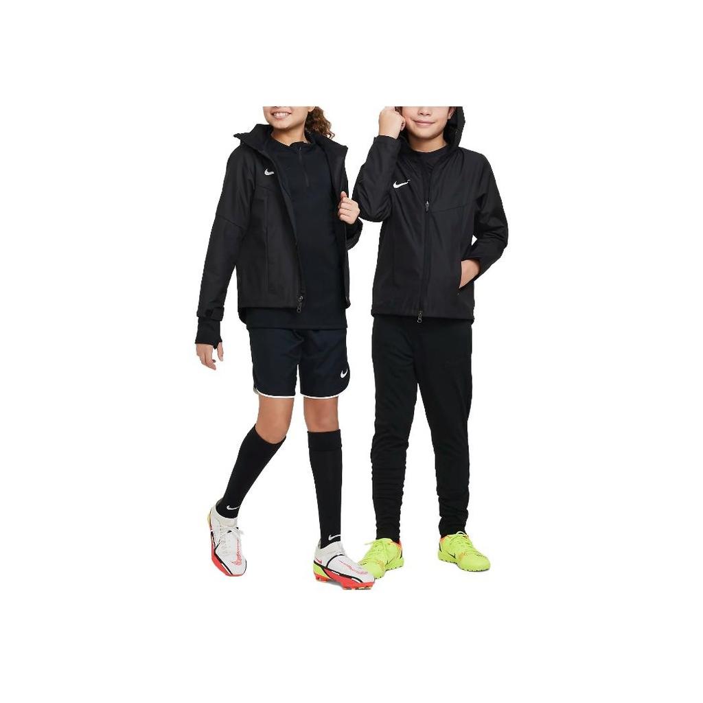 Nike Solid Color Brand Logo Zip Jacket Kids Jackets Black DX5494-010