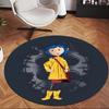 Coraline (5) Ofis için Yuvarlak Halı Ofis, Yatak Odası, Oturma Odası ve Ev Alanı için Dekoratif Yer Halısı