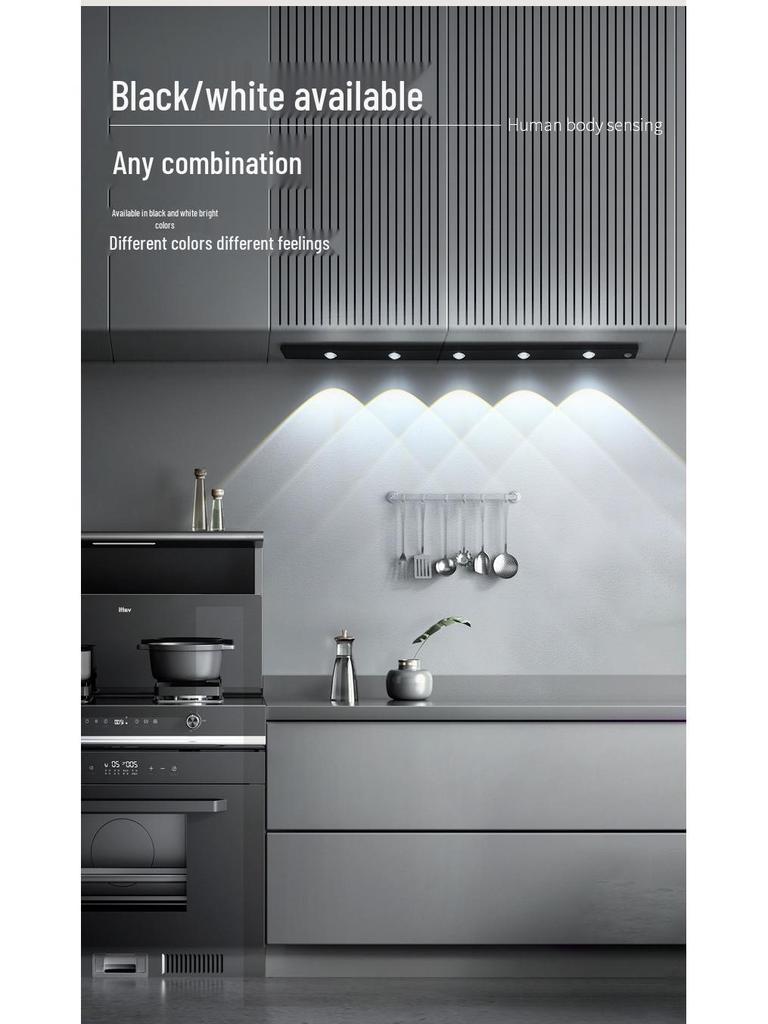 Smart LED Motion Sensor Cat Eye Light Strip for Wardrobe, Cabinet, and Cupboard