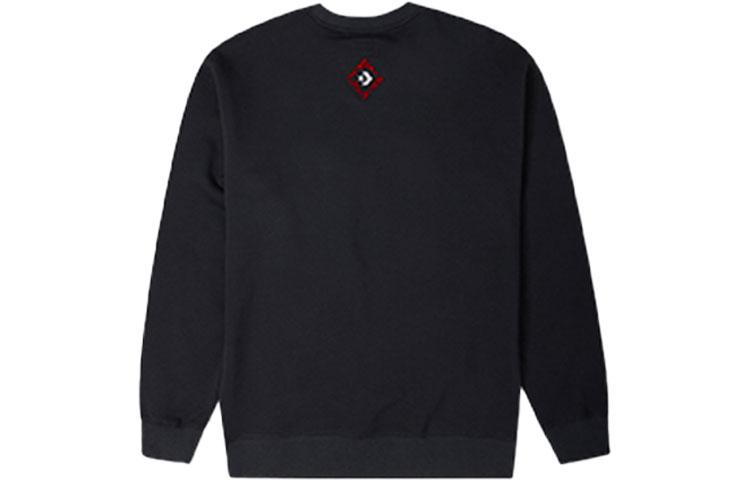 Converse New Year Series CrewNeck Pullover Sweatshirt Dark Black 10024156-A02