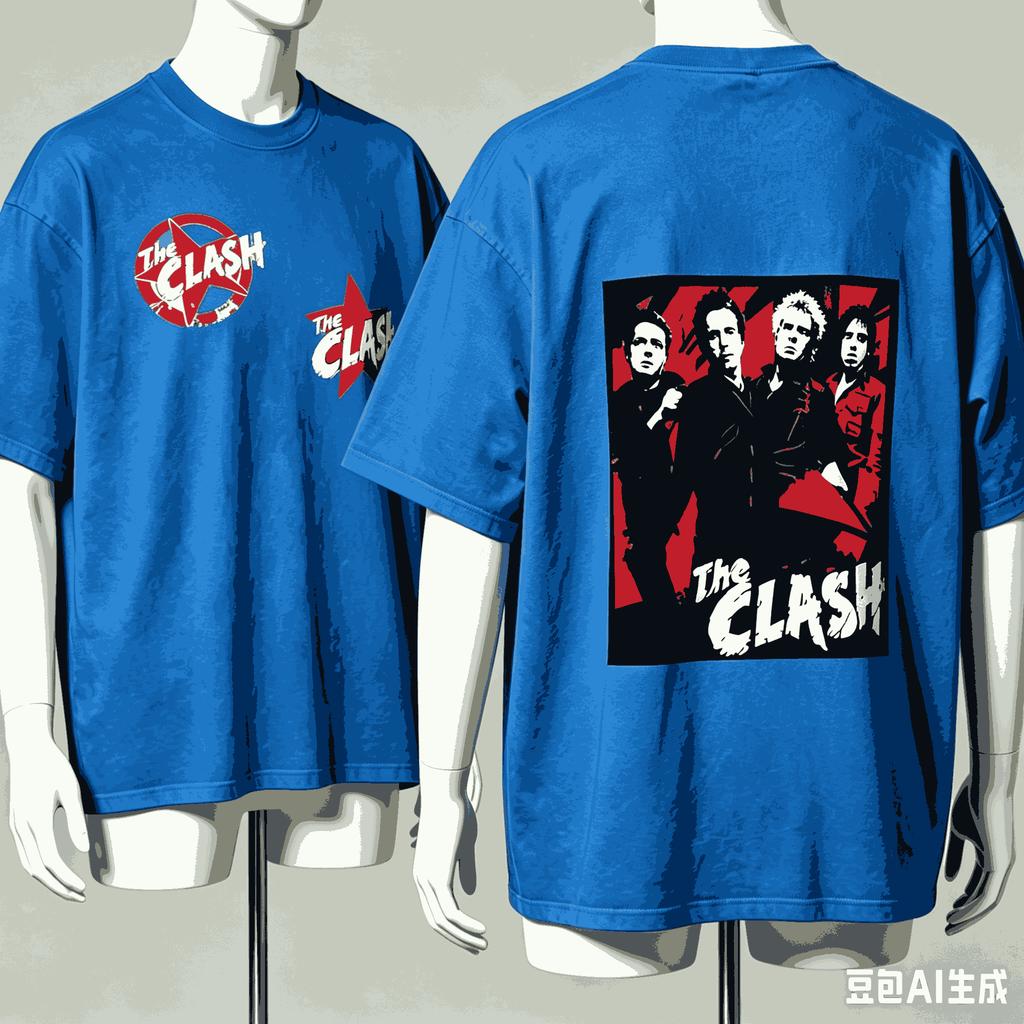 The Clash For Fan Gift Tshirt Unisex Unisex Harajuku Oversized Unisex Short Sleeve Streetwear High Quality Couples Classic Couples